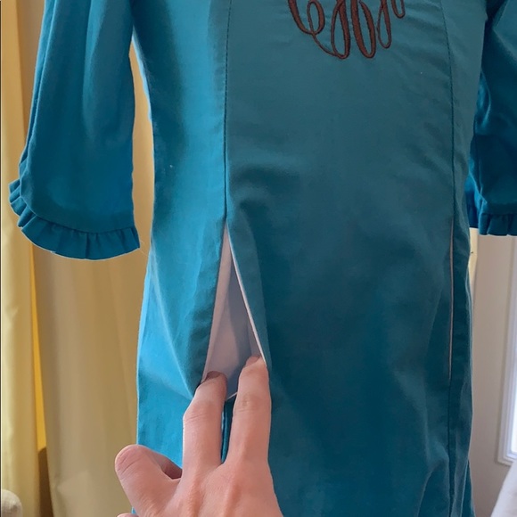 Monogrammed cHa Classic Whimsy ruffle pocket dress - Picture 2 of 3